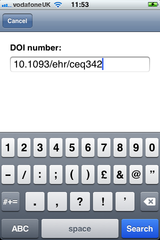 Enter a DOI number